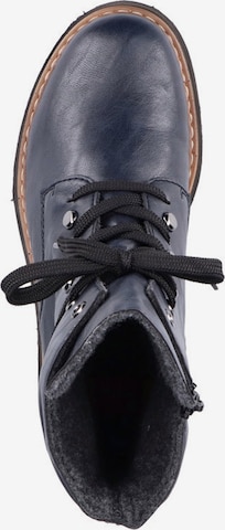 Rieker Lace-Up Ankle Boots in Blue