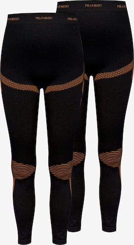 Sous-vêtements de sport normani en noir : devant