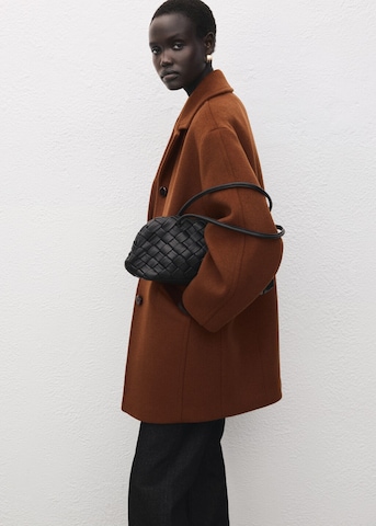 MANGO Winter Coat in Brown