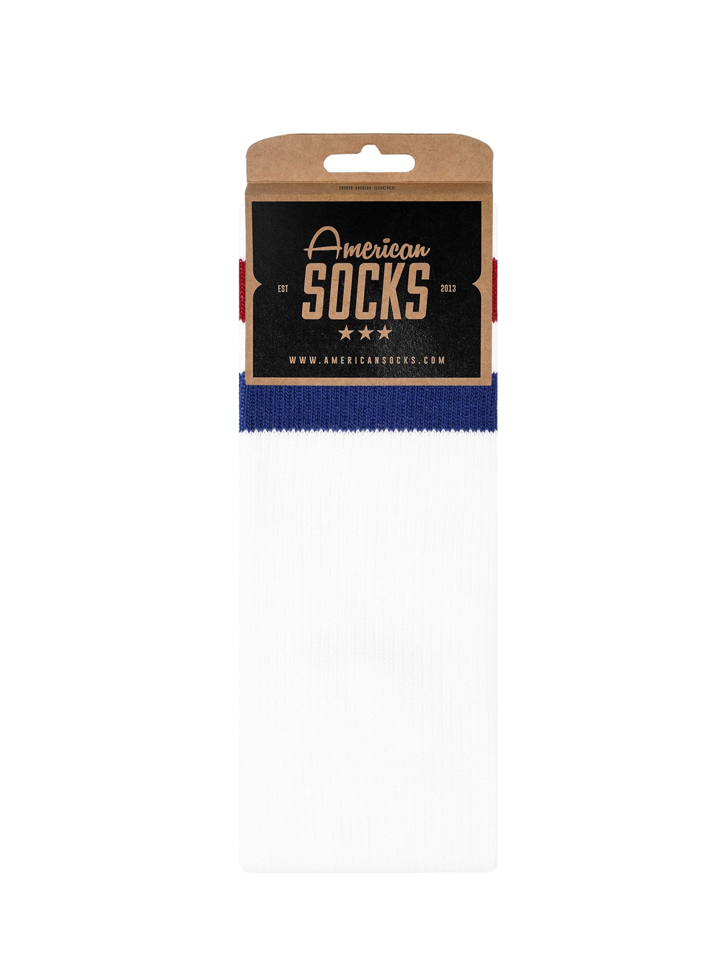 Chaussettes 'Delorean' American Socks en blanc