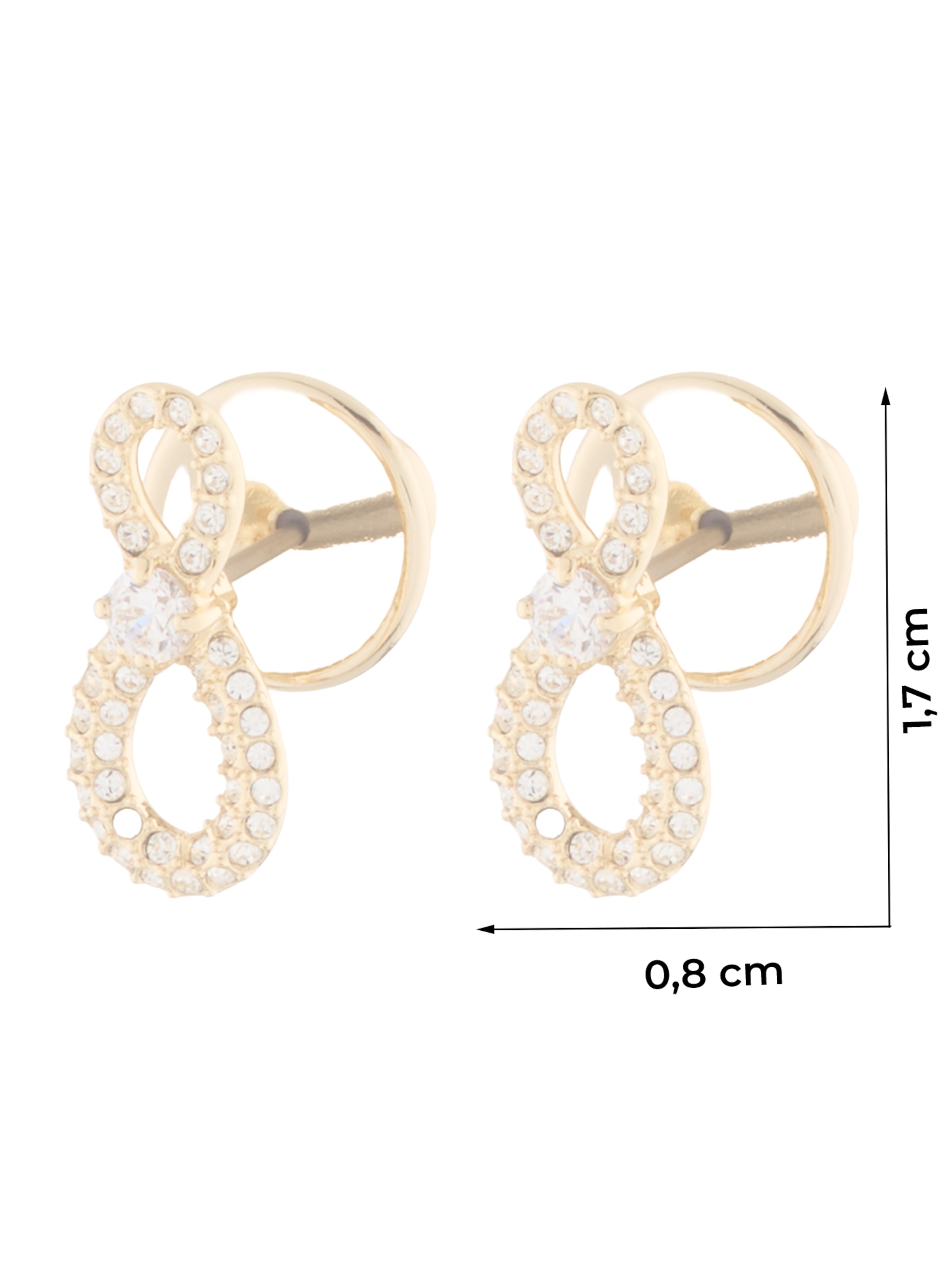 Cercei de la Swarovski pe auriu