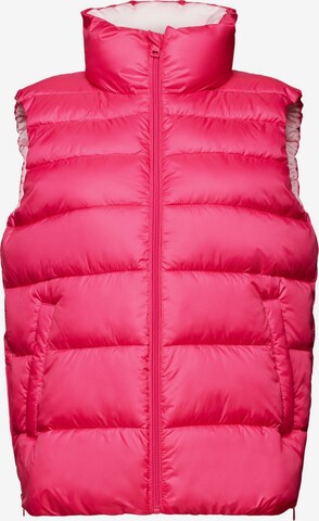 Gilet ESPRIT en rose : devant