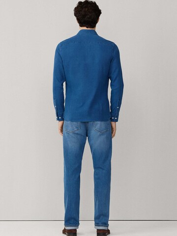 Hackett London Slim fit Overhemd in Blauw