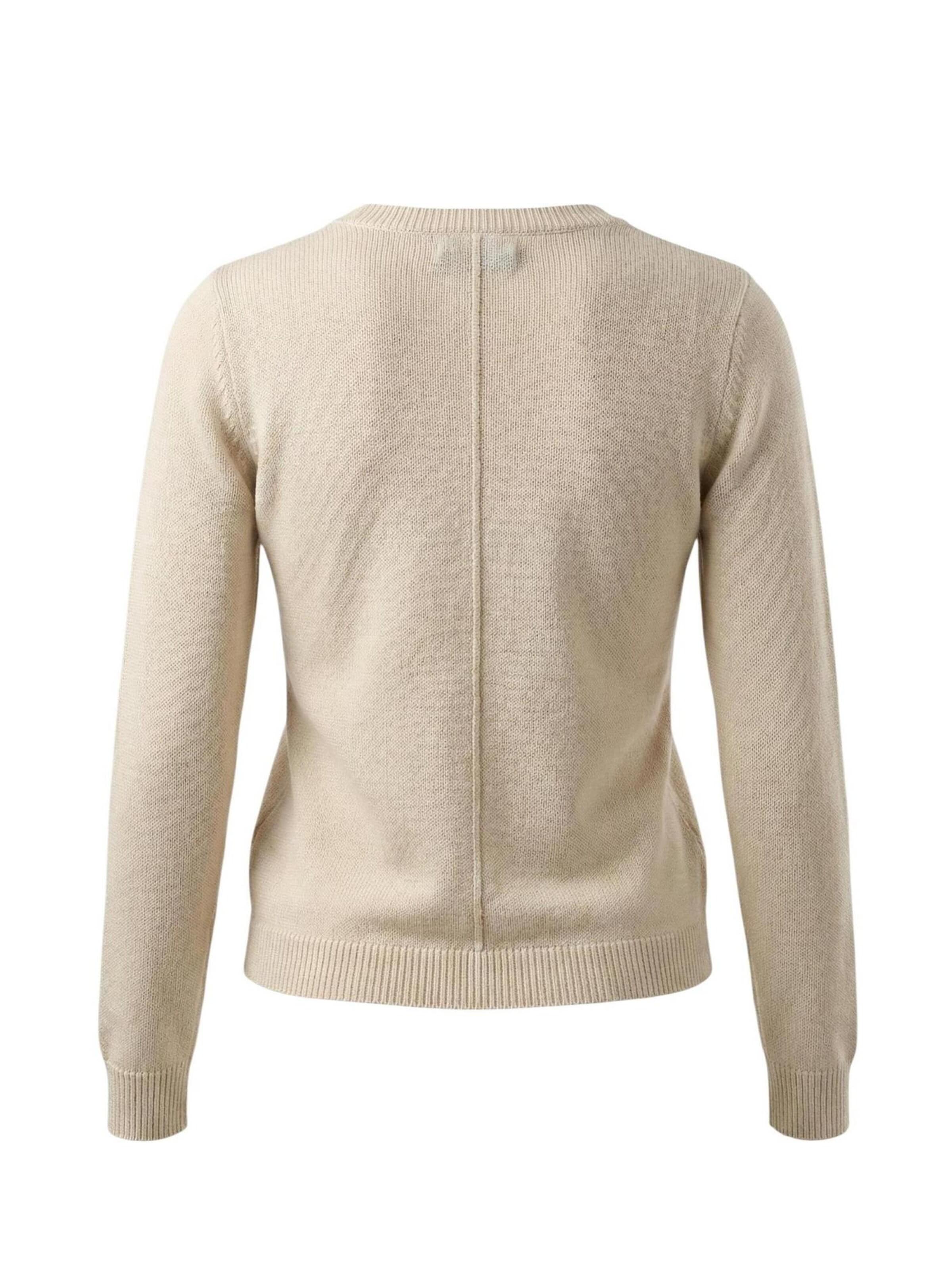 Pullover 'Jdykate L/S V-Neck Emb. Cardigan Knt 15363324' di Jaqueline de Yong in beige