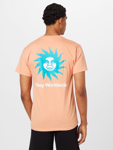 Obey T-Shirt in Orange