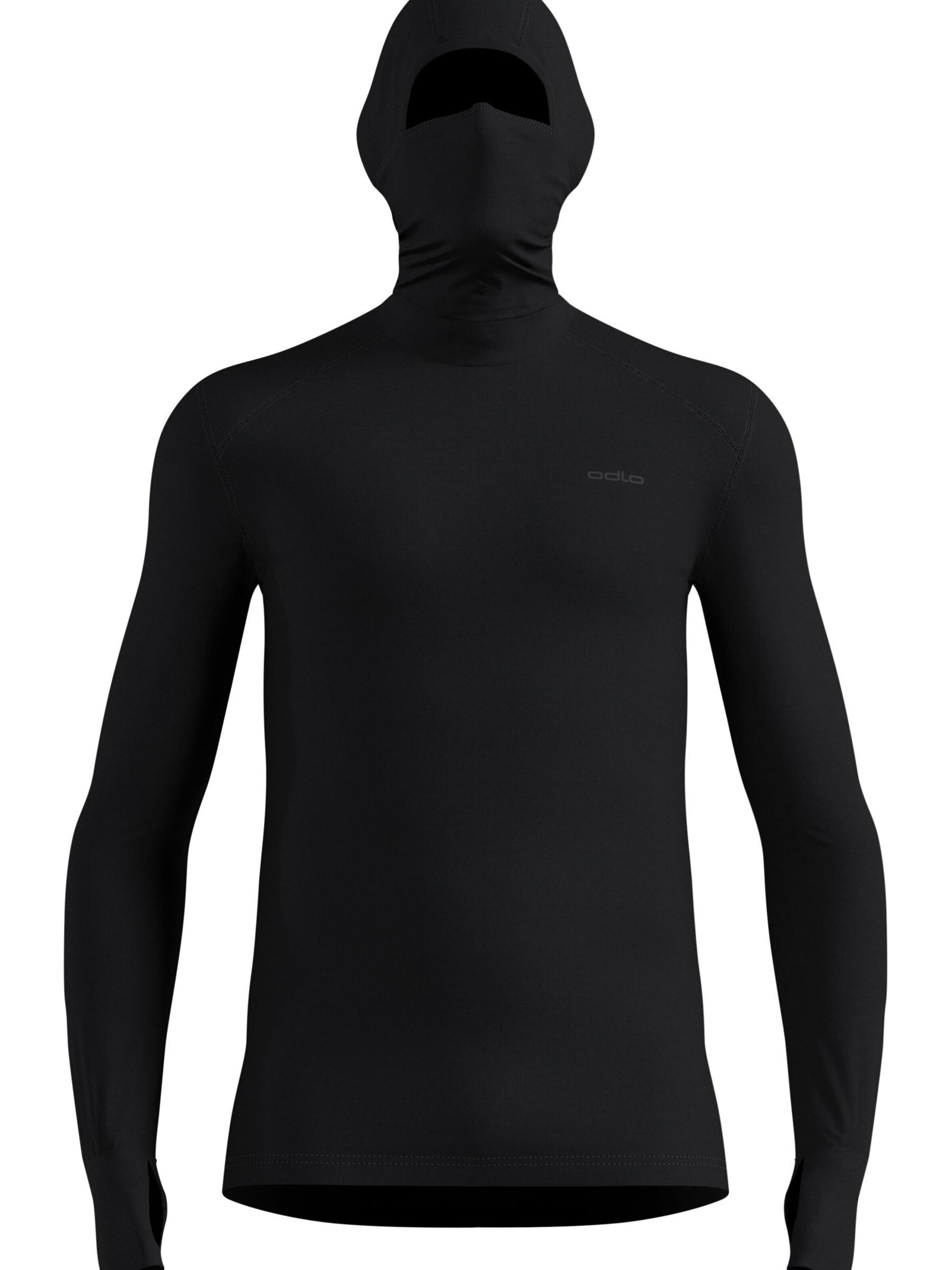 Base layer 'ACTIVE WARM' di ODLO in nero: frontale