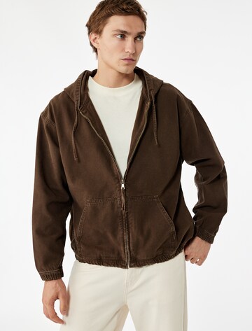 Koton Between-Season Jacket in Brown: front