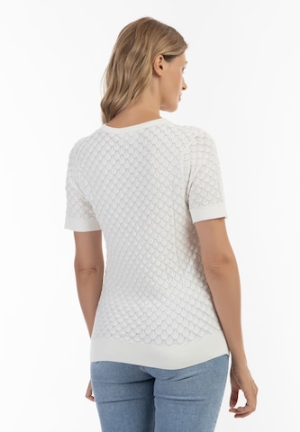 Pull-over Usha en blanc