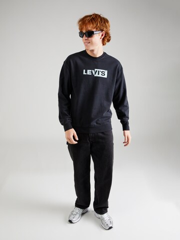 LEVI'S ® Sweatshirt 'Relaxd Graphic Crew' in Schwarz