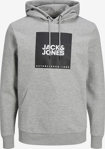 JACK & JONESSweater majica 'Lock' - siva boja: prednji dio