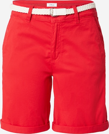 s.Oliver Chino in Rood: voorkant