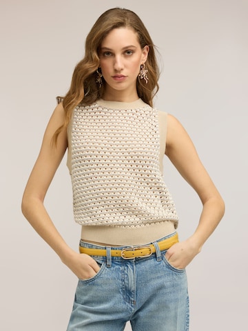 MOTIVI - Jersey en beige