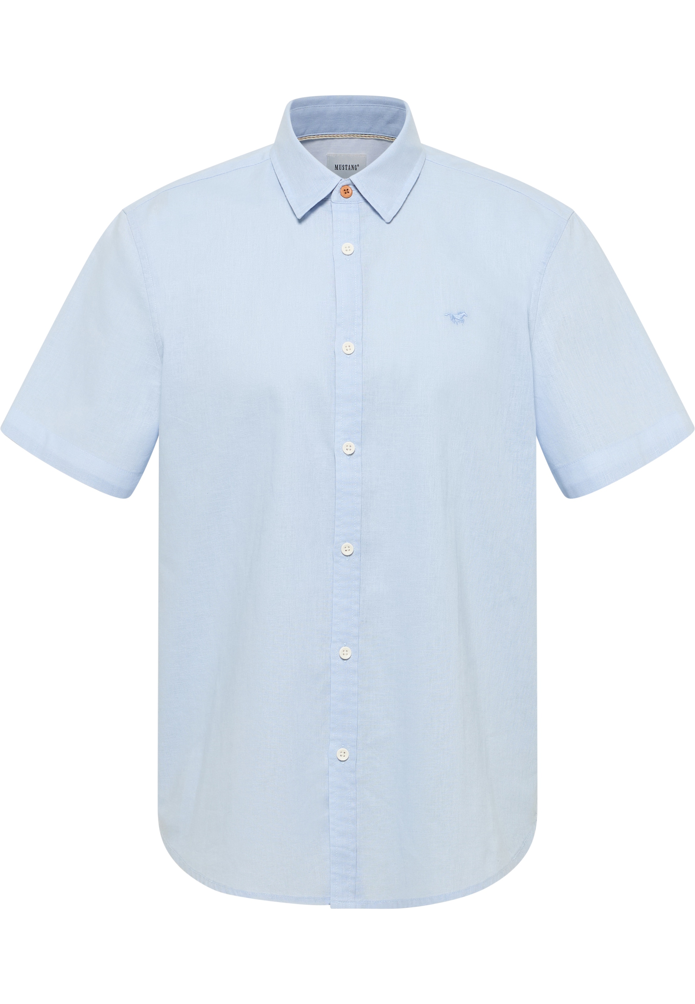 MUSTANG Regular Fit Hemd in Blau: Vorderseite