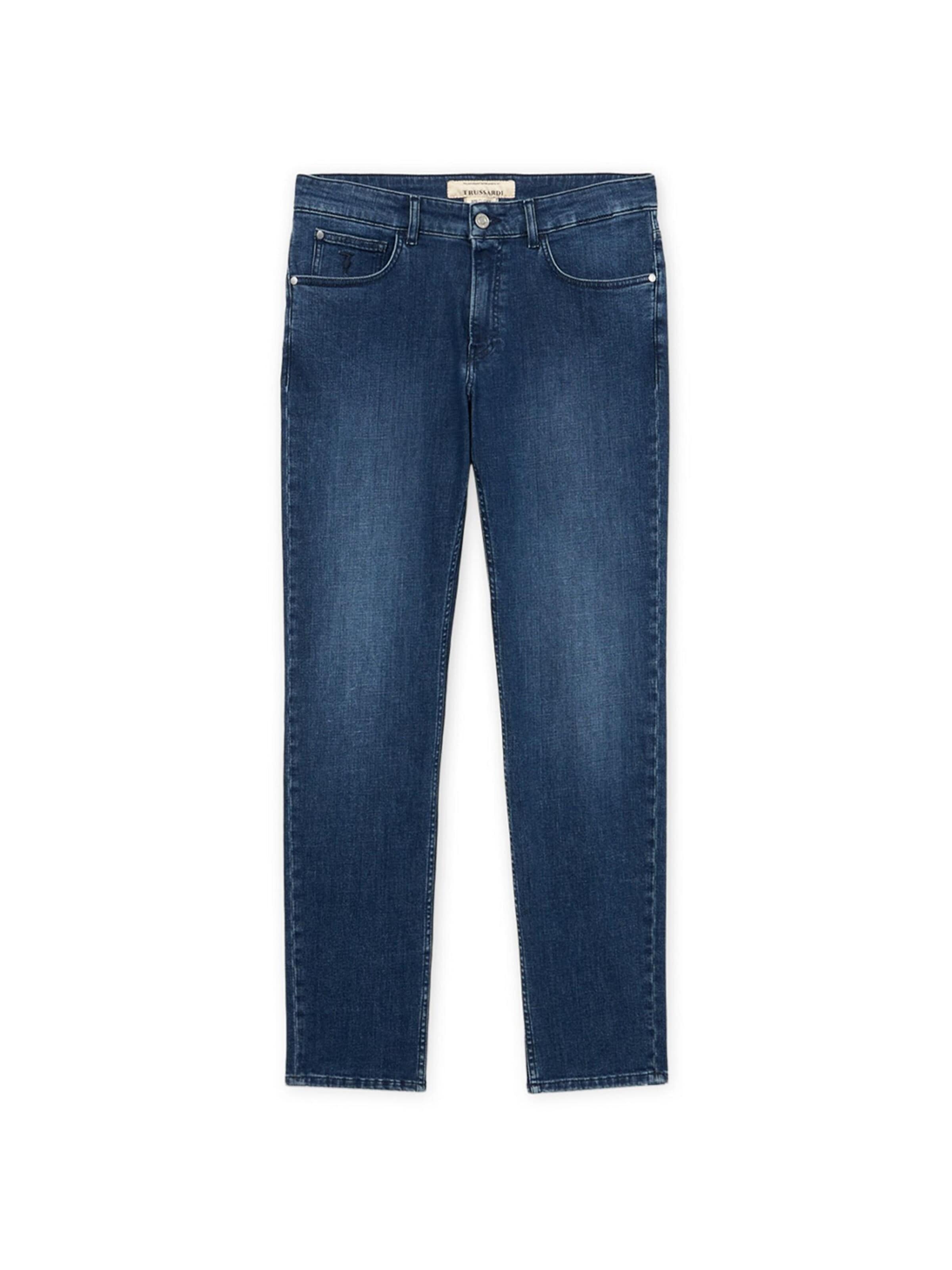 Trussardi Regular Jeans in Blauw: voorkant
