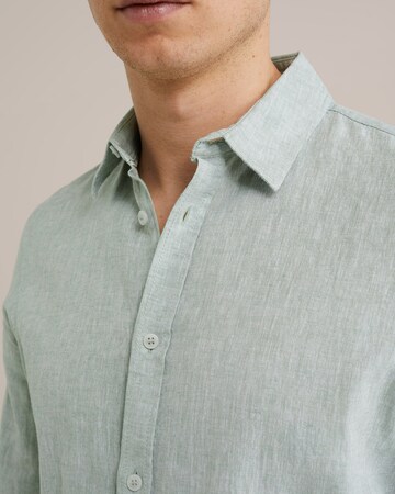 WE Fashion Slim fit Overhemd in Groen