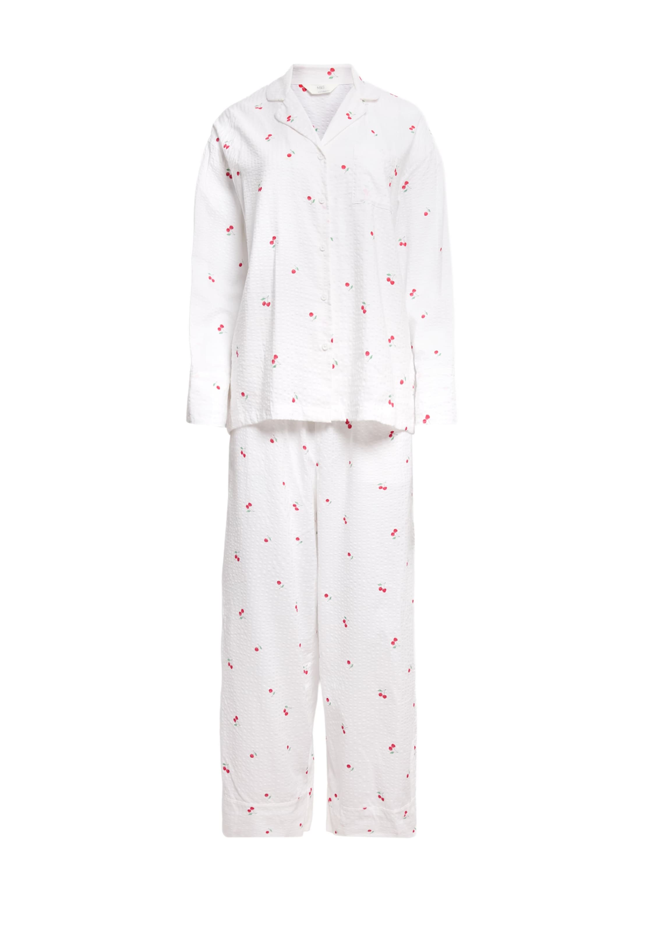 Marks & Spencer Pyjama in Weiß: Vorderseite