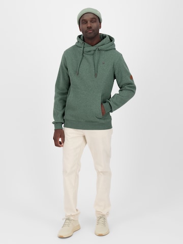 Alife and Kickin - Sweatshirt 'JohnsonAK' em verde