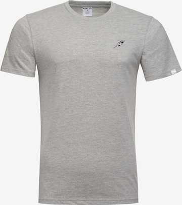 T-Shirt 'Feder' Mikon en gris : devant