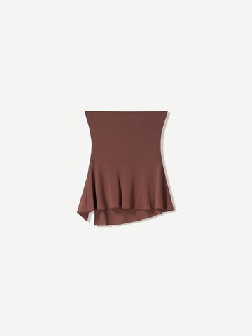 Top di Bershka in marrone
