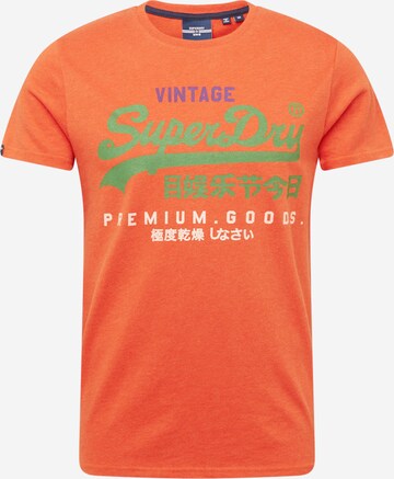 Superdry T-Shirt in Orange: predná strana