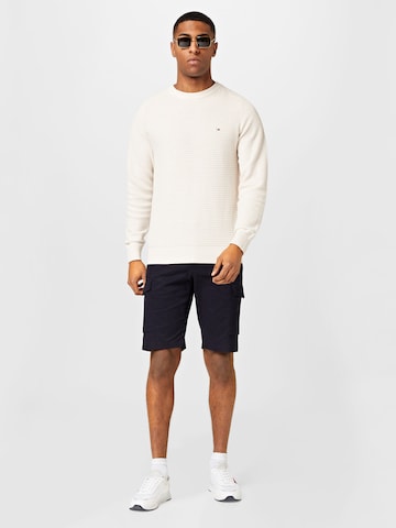 TOMMY HILFIGER Pullover 'SPRING GRID' i beige