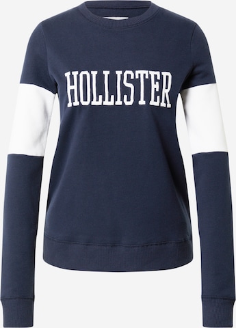 Sweat-shirt HOLLISTER en bleu : devant