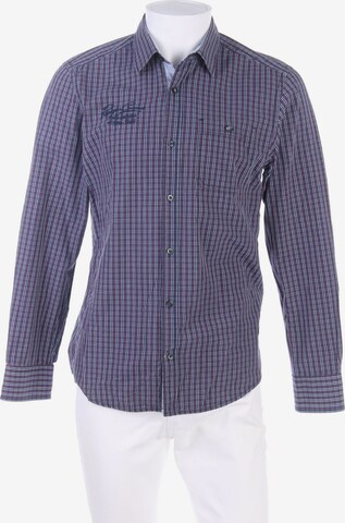 s.Oliver Button Up Shirt in M in Blue: front