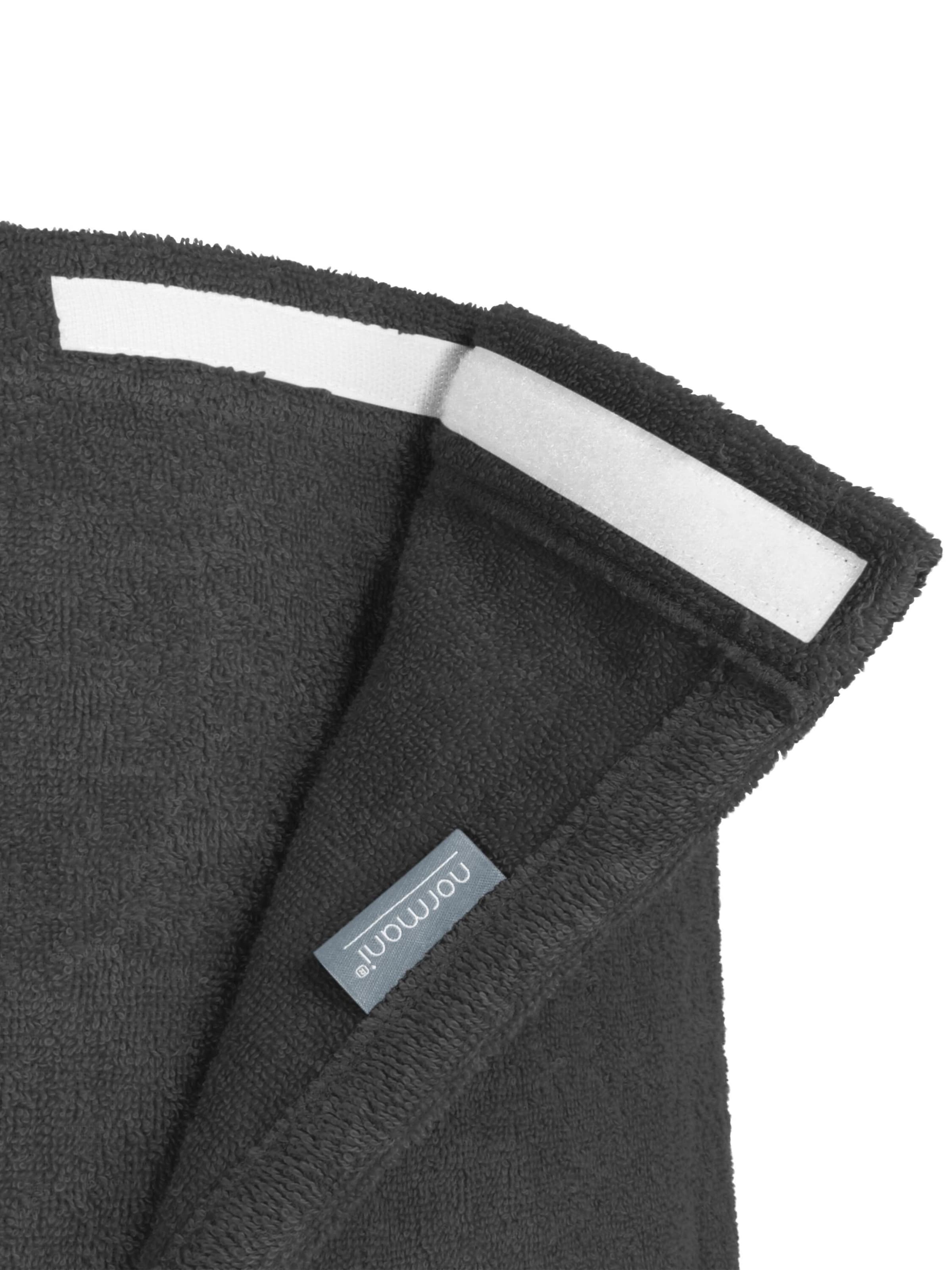 normani Bademantel kurz 'Mersin' in Grau