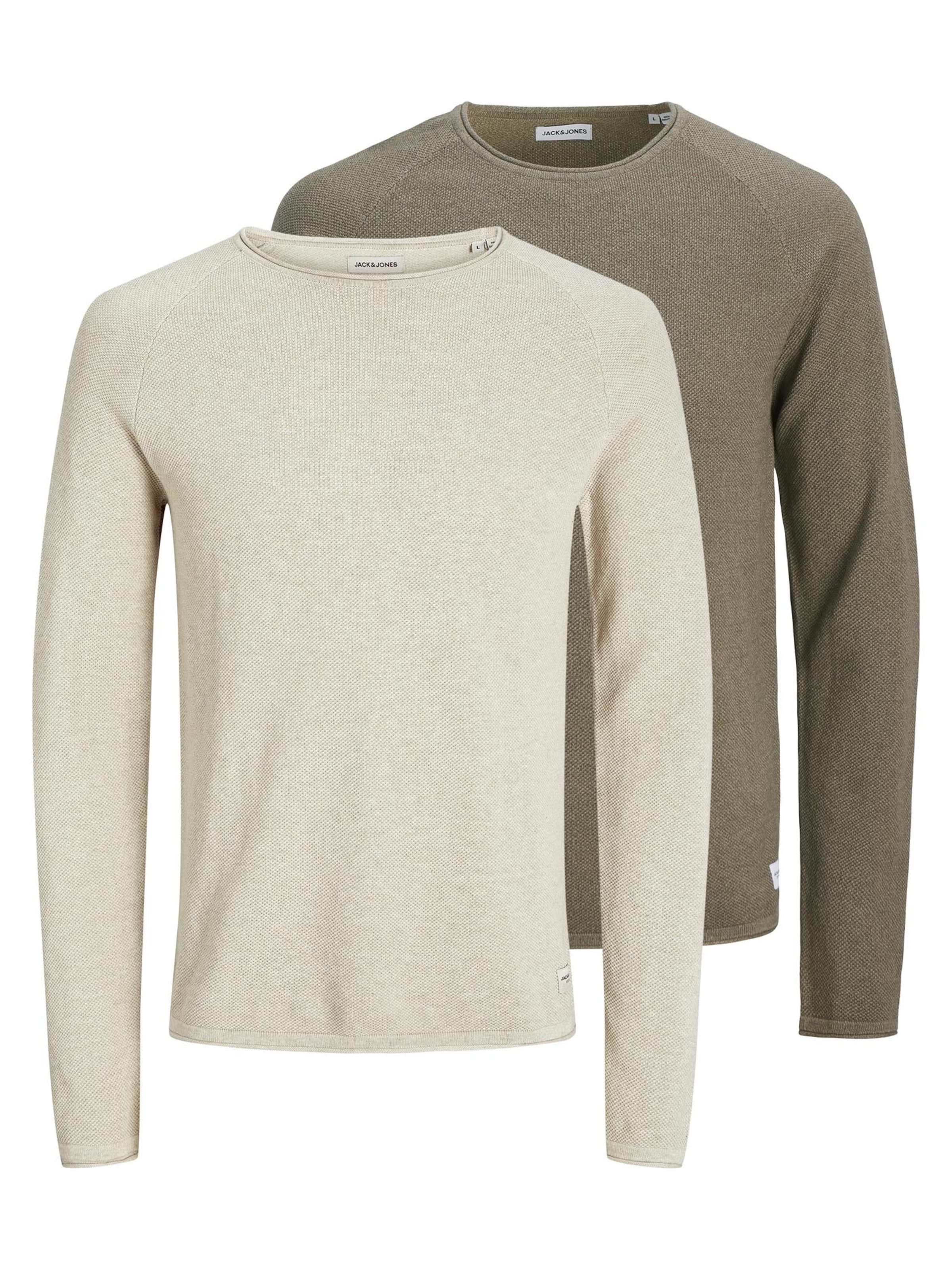 JACK & JONES Sweater 'Hill' in Brown: front