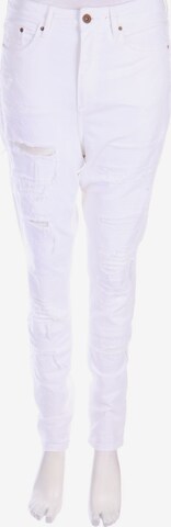 H&M Jeans in 30 in White: front