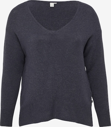 Pull-over QS en noir : devant