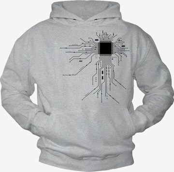 MAKAYA Sweatshirt in Grau: Vorderseite