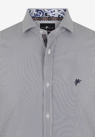 DENIM CULTURE Regular fit Button Up Shirt 'Walton' in Blue