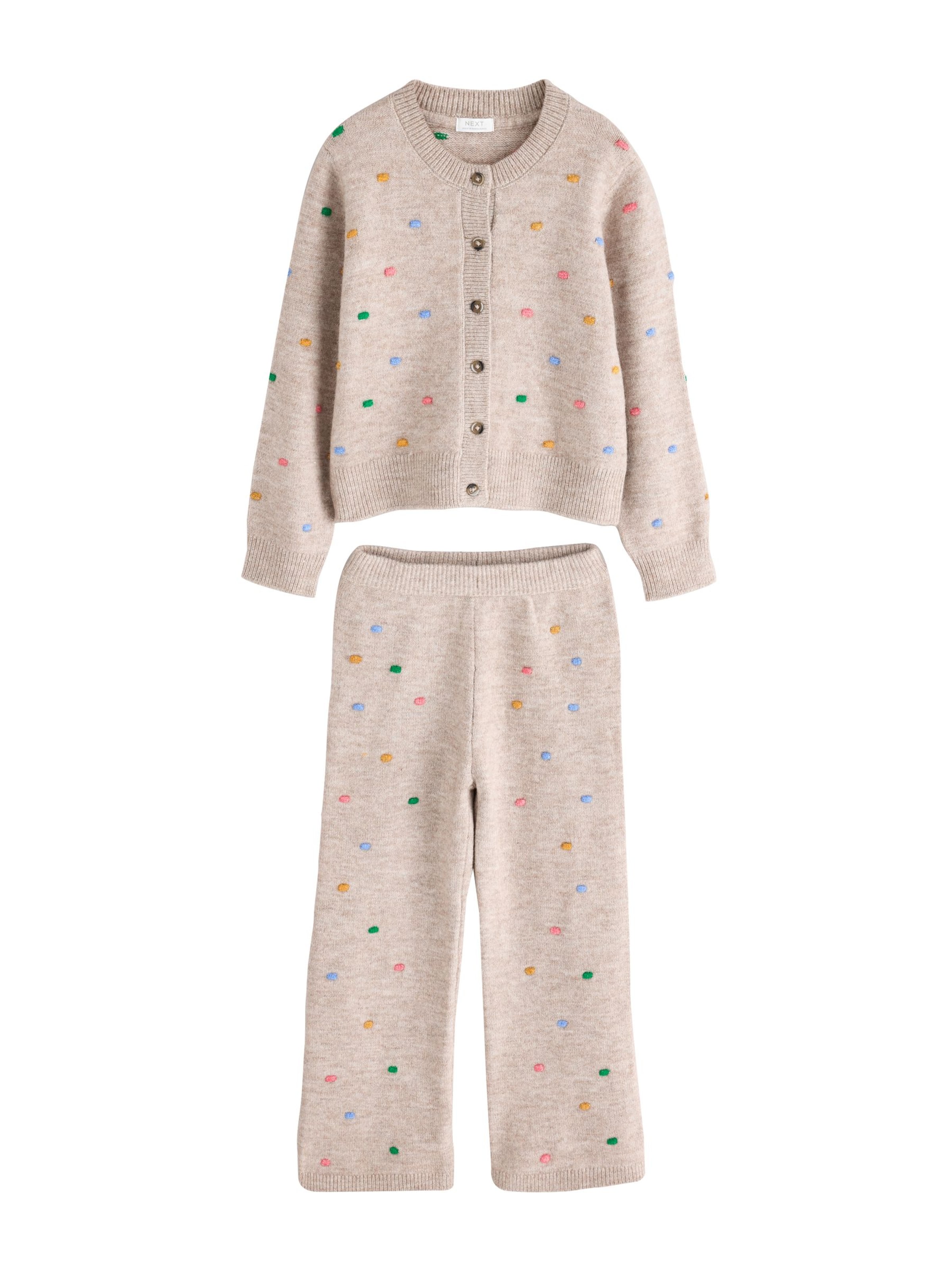 Next - Conjunto en beige: frente
