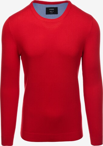 Ombre Sweater 'E177' in Red: front
