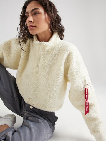 ALPHA INDUSTRIES Sweter w kolorze beżowy