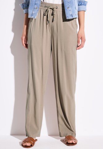 STREET ONE Wide Leg Hose in Beige: Vorderseite