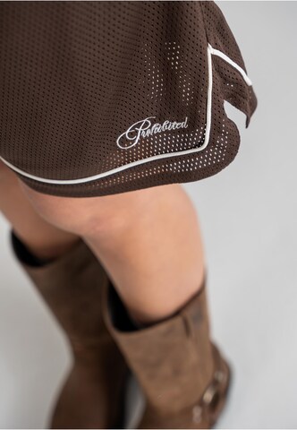 Loosefit Pantalon Prohibited en marron