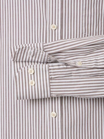 CASA MODA Regular fit Overhemd in Bruin