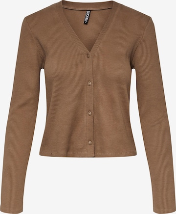 Cardigan 'ENEVA' PIECES en marron : devant