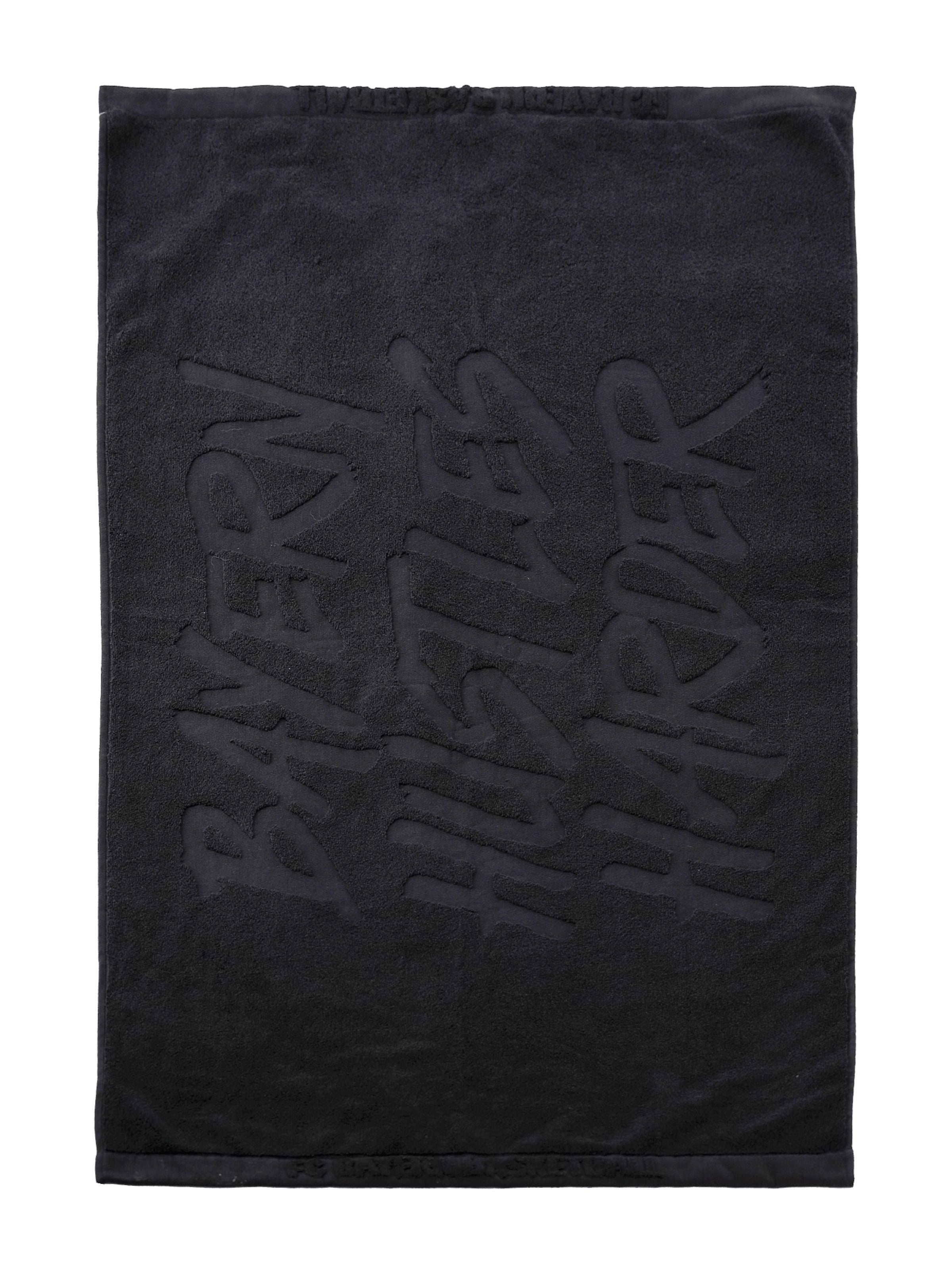 FC BAYERN MÜNCHEN Duschtuch in Schwarz: Vorderseite