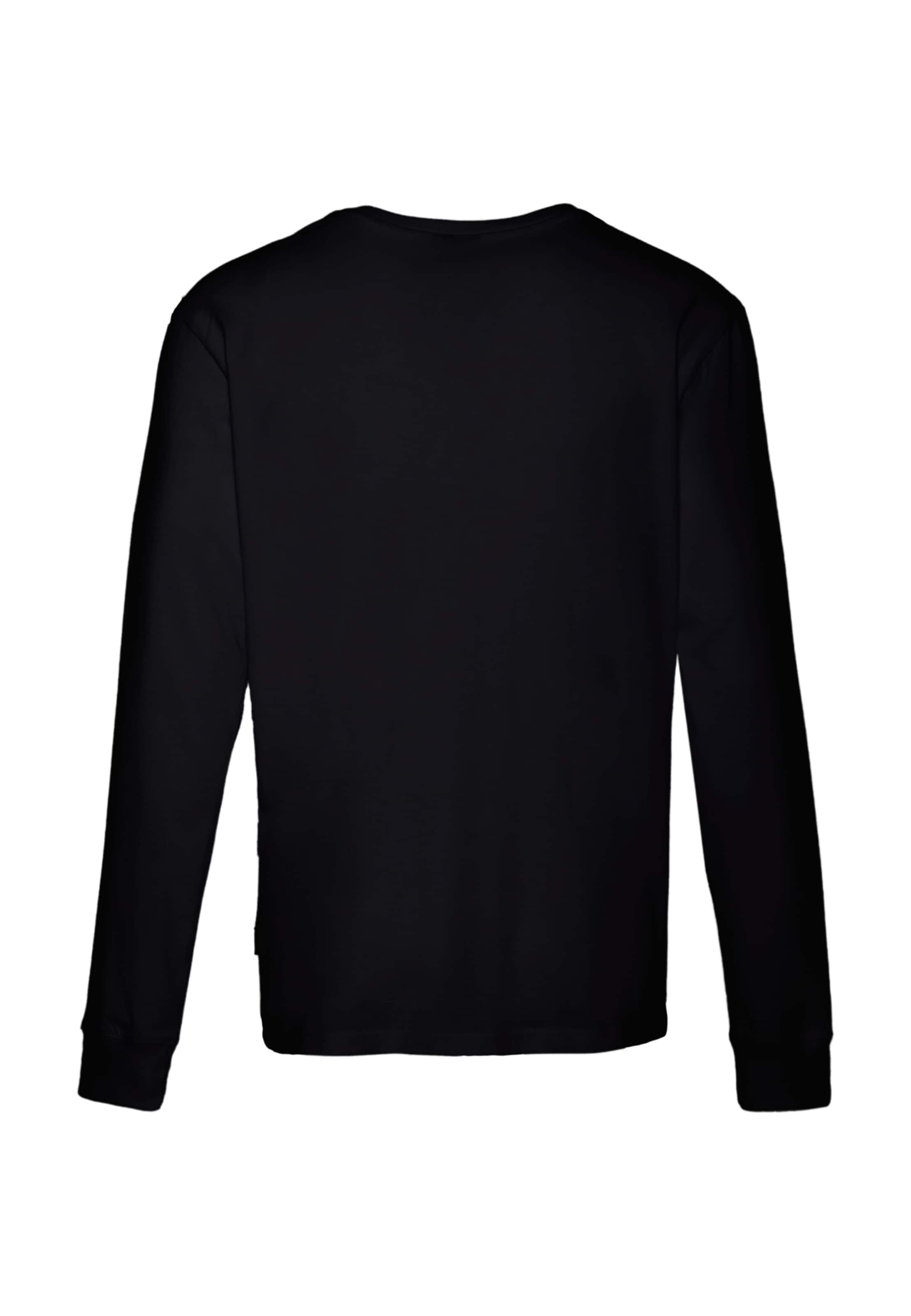 Oldskull Langarmshirt in Schwarz