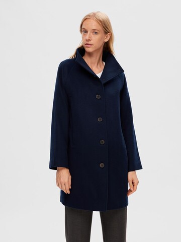 SELECTED FEMME Between-Seasons Coat 'VINNI' in Blue: front