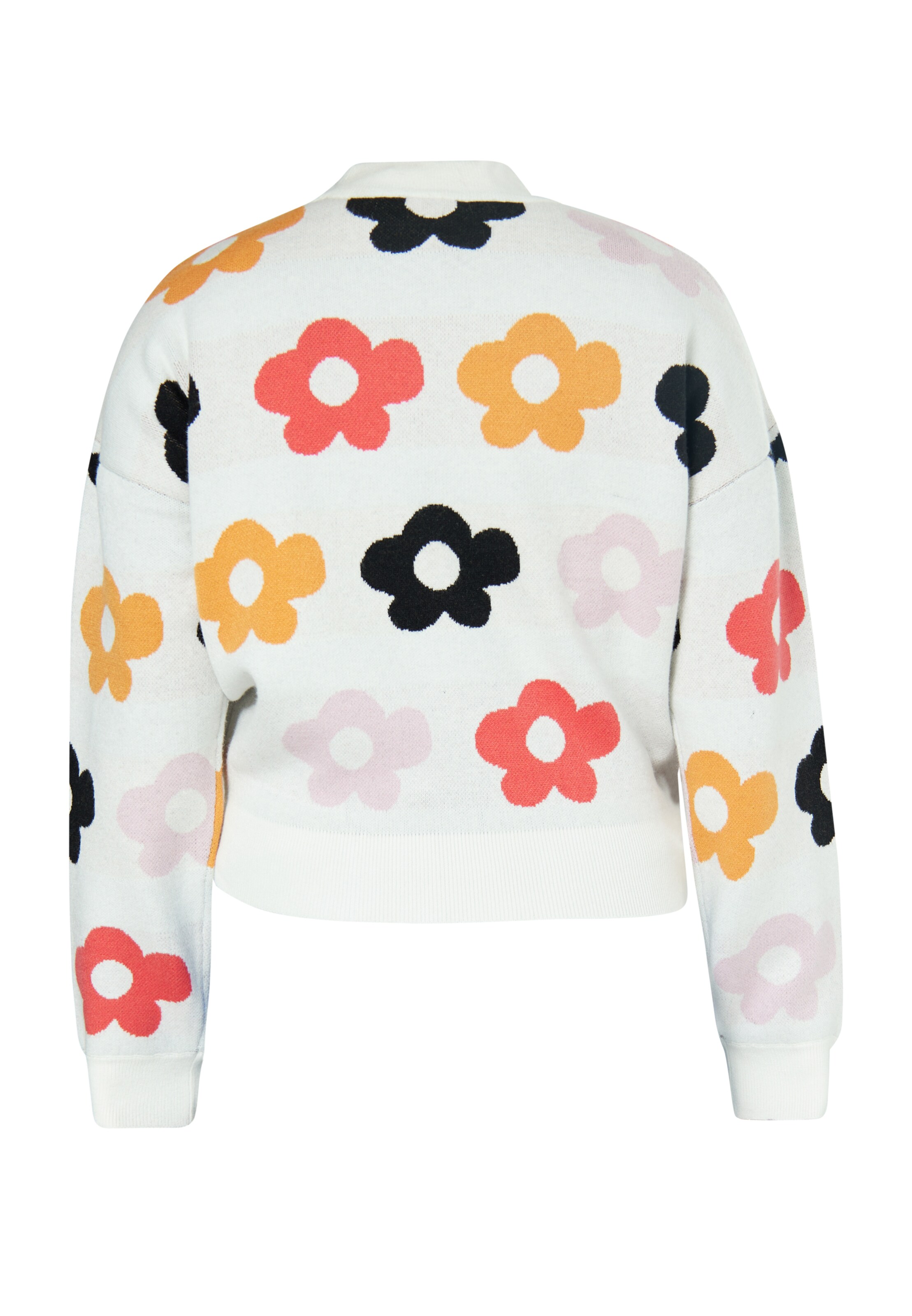 swirly Pulover | bela barva