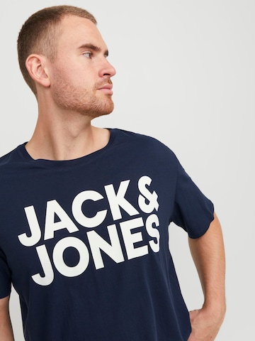 T-Shirt 'JJECorp' Jack & Jones Plus en bleu