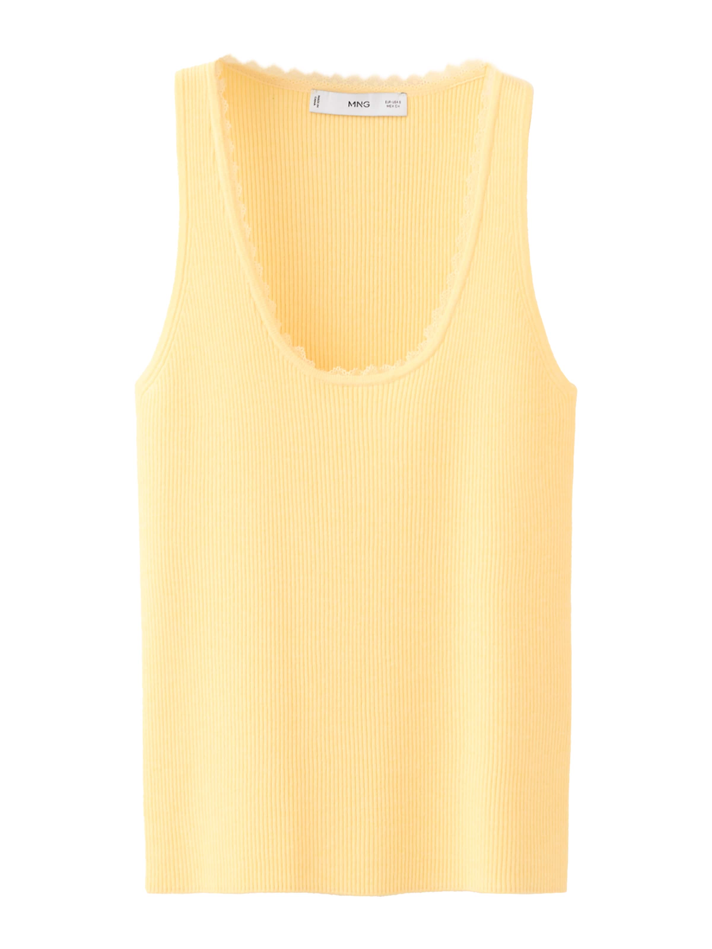 MANGO - Top 'ASAD' en amarillo: frente
