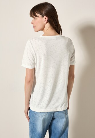 CECIL T-Shirt 'Burn Out' in Beige