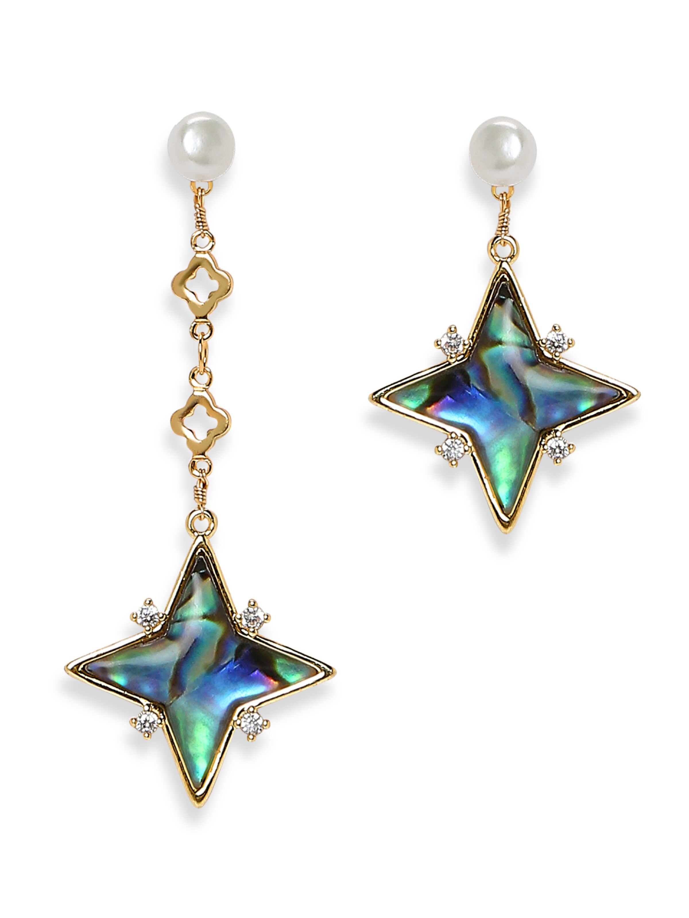MISH Earrings 'Sana' in Gold: front