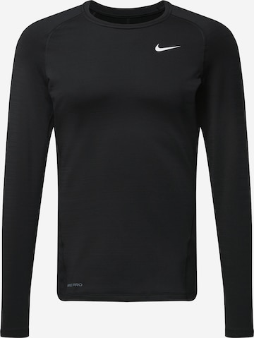 NIKE Regular Fit Sportshirt in Schwarz: predná strana