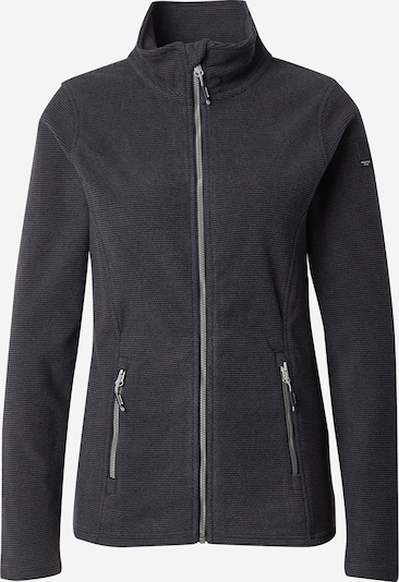 KILLTEC Toiminnallinen fleecetakki 'KOW 436' värissä meleerattu harmaa / musta, Tuotenäkymä